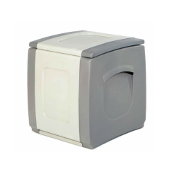 Μπαούλο Πλαστικό Μικρό Compact Γκρι Homeplast