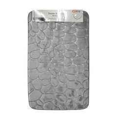 Πατάκι Μπάνιου 50x80 Γκρι Memory Foam Με SBR Ankor