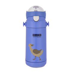 Θερμός Παιδικό Κουμπάκι 350ML Μπλε Estia