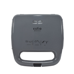Τοστιέρα Aroma Grey Γκρι 750W Estia