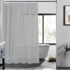 Κουρτίνα Μπάνιου Αδιάβροχη Peva 180X200cm Grey Estia