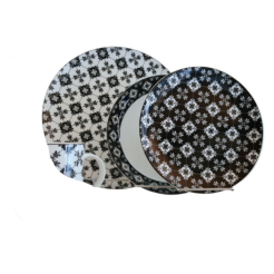 Σερβίτσιο Φαγητού 20τμχ Black AB Porcelain