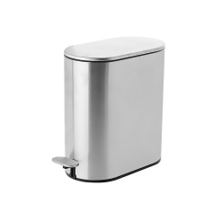 Πεντάλ 5Lt Slim Soft Close Inox Estia