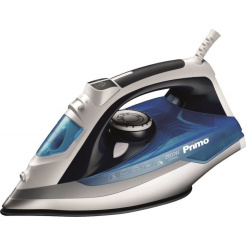 Σίδερο Ατμού PRSI-40276 Kεραμική Πλάκα 2600W Anti-Drip-Anti-Calc Μπλε-Silver Primo