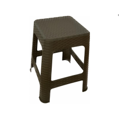 Σκαμπό Πλαστικό Rattan Καφέ Nektarplast