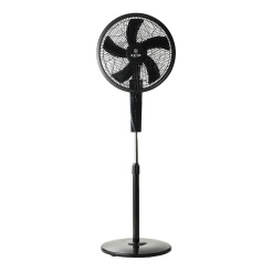 Ανεμιστήρας Σταντ Επιδαπέδιος Aither 40Cm 45W Μαύρος Με Χρονοδιακόπτη Estia