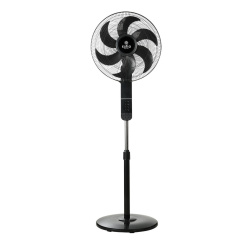 Ανεμιστήρας Σταντ Επιδαπέδιος Bow 40Cm 60W Μαύρος Estia