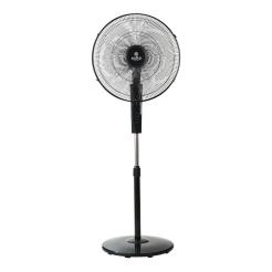 Ανεμιστήρας Σταντ Επιδαπέδιος Clear 45Cm 60W Μαύρος Με Χρονοδιακόπτη Estia