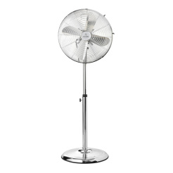 Ανεμιστήρας Σταντ Επιδαπέδιος Retroflow 40Cm 50W Μεταλλικός Ασημί Estia