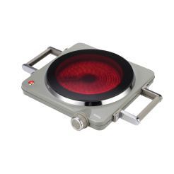Κεραμική Εστία Μονή HCP-40435 Διαμ 22cm 1500W Γκρι Hobby