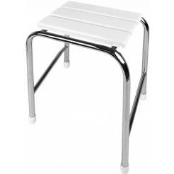 Σκαμπό Μπάνιου Από Βακελίτη Λευκό 50εκ ΕΒΙΟΠ