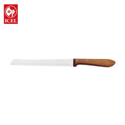 Μαχαίρι Ψωμιού Ξύλινη Λαβή 17,5cm Icel
