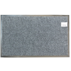 Ποδόμακτρο Μοκέτα Λάστιχο Γκρι 90X120εκ Chios Hellas