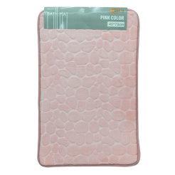 Πατάκι Μπάνιου Memory Foam Ροζ Με PVC 45x73εκ.Ankor