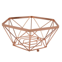 Φρουτιέρα Μεταλλική Rose Gold 20,8X24,5X12Εκ. Ankor