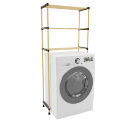Ραφιέρα Ξύλινη Με 3 Ράφια Για Πλυντήριο 69X28X149,5Εκ. Ankor