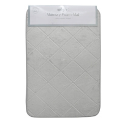 Πατάκι Μπάνιου Memory Foam Γκρι Με Sbr 50X80Εκ.Ankor 