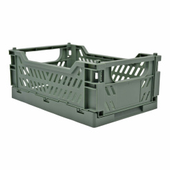 Καλάθι Πλαστικό Αναδιπλούμενο 12Lt Χακί 34X24,8X14,7Εκ. Ankor