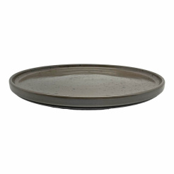 Πιάτο Ρηχό Vertical Premium Space Grey Πορσελάνινο 27Εκ. Ankor