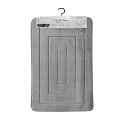 Πατάκι Μπάνιου Memory Foam Γκρι Με Sbr 50X80Εκ.Ankor 