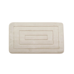 Πατάκι Μπάνιου Memory Foam Μπεζ Με Sbr 50X80Εκ.Ankor