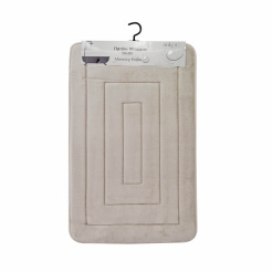 Πατάκι Μπάνιου Memory Foam Μπεζ Με Sbr 50X80Εκ.Ankor 