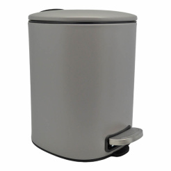 Καλάθι Μπάνιου 5Lt Inox Τετράγωνο Γκρι Ματ Soft Close Ankor