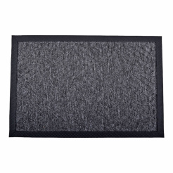 Ποδόμακτρο Γκρι Μοκέτα Με Καουτσούκ Πλάτη 40X60Εκ Ankor