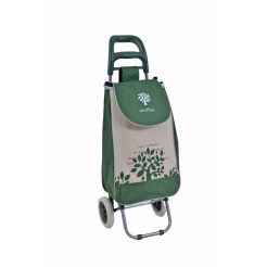 Καρότσι Λαϊκής Μεταλλικό Με Πράσινο Σάκο Και Σχέδιο Ελιά 35X27X94Εκ. Ankor