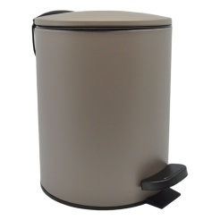 Καλάθι Μπάνιου 5Lt Inox Μπεζ Γκρι Ματ Soft Close Ankor 