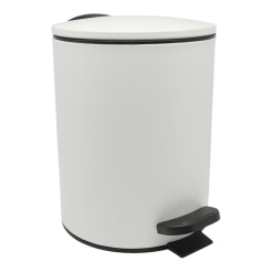Καλάθι Μπάνιου 5Lt Inox Άσπρο Ματ Soft Close Ankor 