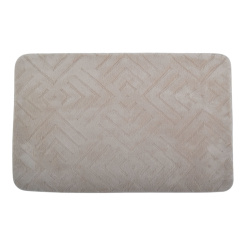 Πατάκι Μπάνιου Memory Foam Σε Μπεζ Χρώμα Με Pvc Πλάτη 50X80Εκ.Ankor
