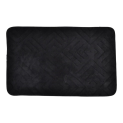 Πατάκι Μπάνιου Memory Foam Σε Μαύρο Χρώμα Με Pvc Πλάτη 50X80Εκ.Ankor