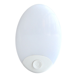 Φωτάκι Νυκτός Led 1W Με Διακόπτη Και Θερμό Φως 3000K 8,8X5,6X6Εκ. Ankor
