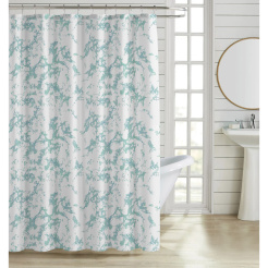 Κουρτίνα Μπάνιου Πολυεστερική 180X180Εκ 90Gsm Με 12 Κρίκους Εφε Μάρμαρο Σε Τυρκουάζ Χρώμα Ankor
