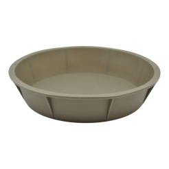 Ταψάκι Σιλικόνης Στρογγυλό Σε Taupe Χρώμα 24X24X5,5Εκ. Ankor