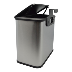 Κάδος Απορριμμάτων 5Lt Ιnox Με Γάντζο Για Ντουλάπι 25X15,1X24,7Εκ. Ankor