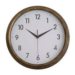 Ρολόι Τοίχου Πλαστικό Σε Χρυσό Vintage Χρώμα 30,5X30,5X4,2Εκ.Ankor