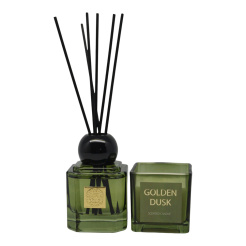 Σετ Αρωματικό Χώρου 80Ml Και Κεριού Golden Dusk Ankor