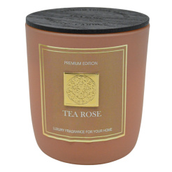 Αρωματικό Κερί Tea Rose Σε Γυάλινο Δοχείο Με Καπάκι 8X8X9Εκ. Ankor