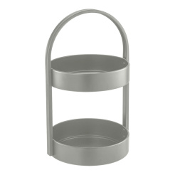 Φρουτιέρα Μεταλλική Δυο Επιπέδων Λαδί 24,5X22,5X40Εκ.Ankor