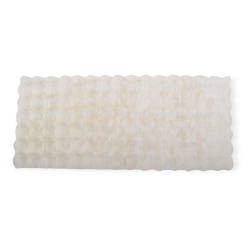 Διάδρομος Συνθετικής Γούνας Με Αντιολισθητική Βάση Σε Κρεμ Χρώμα 60X140Εκ. Ankor