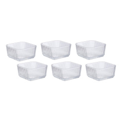 Σετ 6 Γυάλινα Μπολ 260Ml 9,8X9,8X5Εκ. Ankor