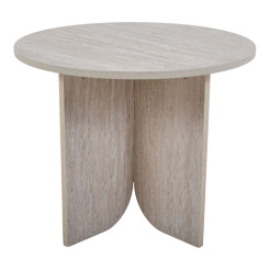 Τραπεζάκι Ξύλινο Με Όψη Φυσικής Πέτρας 50X50X40Εκ. Ankor