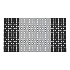 Πατάκι Μπανιέρας PP Αντιολισθητικό Σε Μαύρο Και Γκρι Χρώμα 73X40Εκ.Ankor