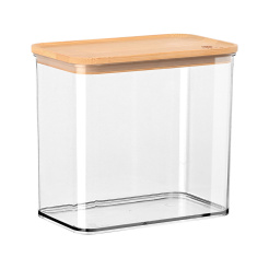 Δοχείο Αποθήκευσης Bamboo Essentials Πλαστικό 1650ml Στοιβαζόμενο Estia