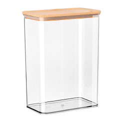 Δοχείο Αποθήκευσης Bamboo Essentials Πλαστικό 2500ml Στοιβαζόμενο Estia