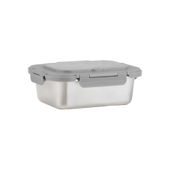Φαγητοδοχείο Ανοξείδωτο 1200ml Με Κουτάλι, Πιρούνι & Διαχωριστικό Estia
