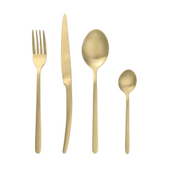 Σετ Μαχαιροπίρουνα 24 Τεμ Champange Ανοξείδωτο Ατσάλι 18/0 Estia 