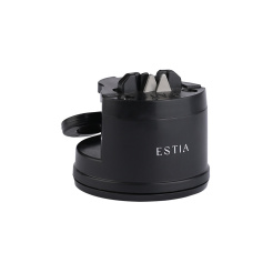 Ακονιστήρι Μαχαιριών Μαύρο Με Βεντούζα Στήριξης Estia